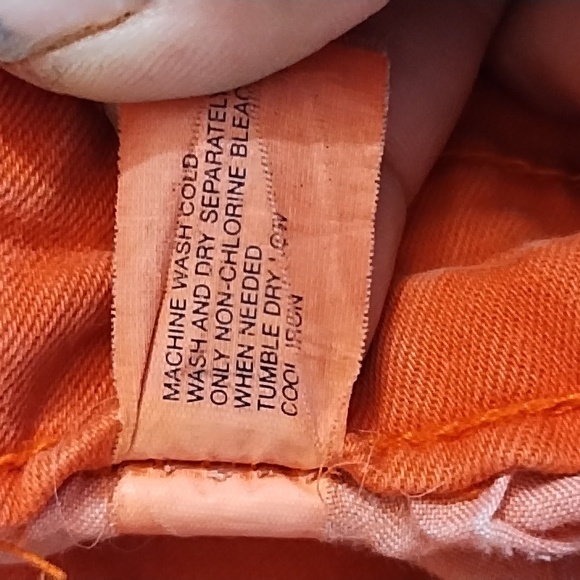 Gap Premium Denim Orange Skinny Jeans, Size 10 - Picture 7 of 10
